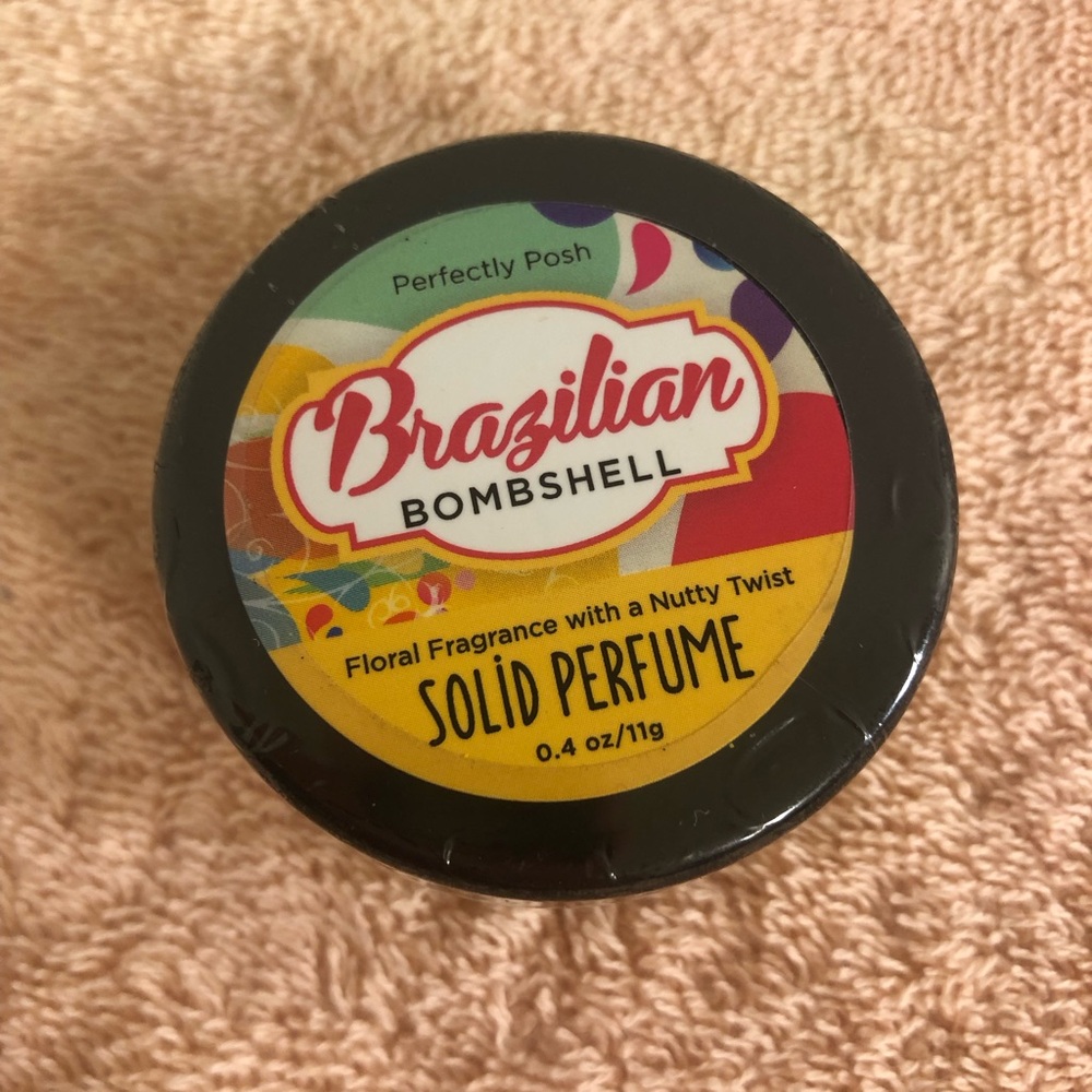 Perfectly Posh Brazilian Bombshell Solid Perfume 0.4oz NEW HTF